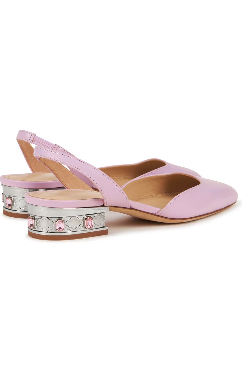 AIMEE ANN LOU Izella Slingback in Leather, Alternate, color, Pink