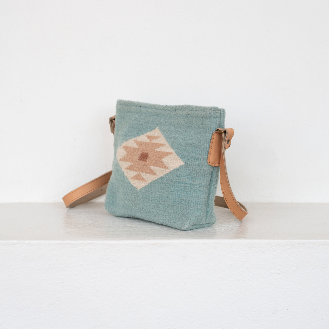 Flor de Cielo Crossbody, Alternate, color, Blue