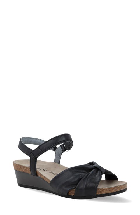 Madame Ankle Strap Platform Wedge Sandal (Women)