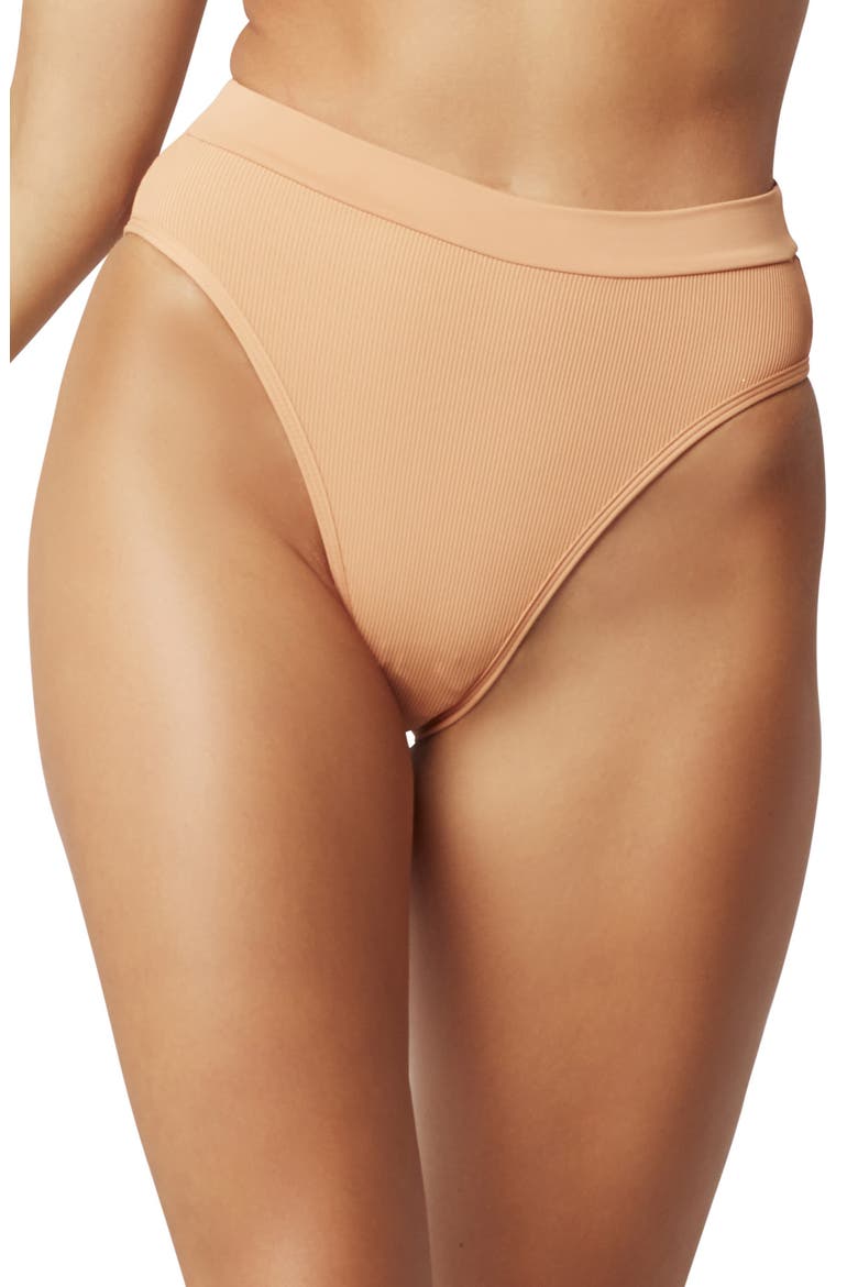 L Space French Cut Swim Briefs, Main, color, CHESTNUT
