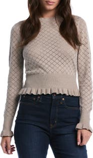Laundry by Shelli Segal Tie Neck Collared Sweater