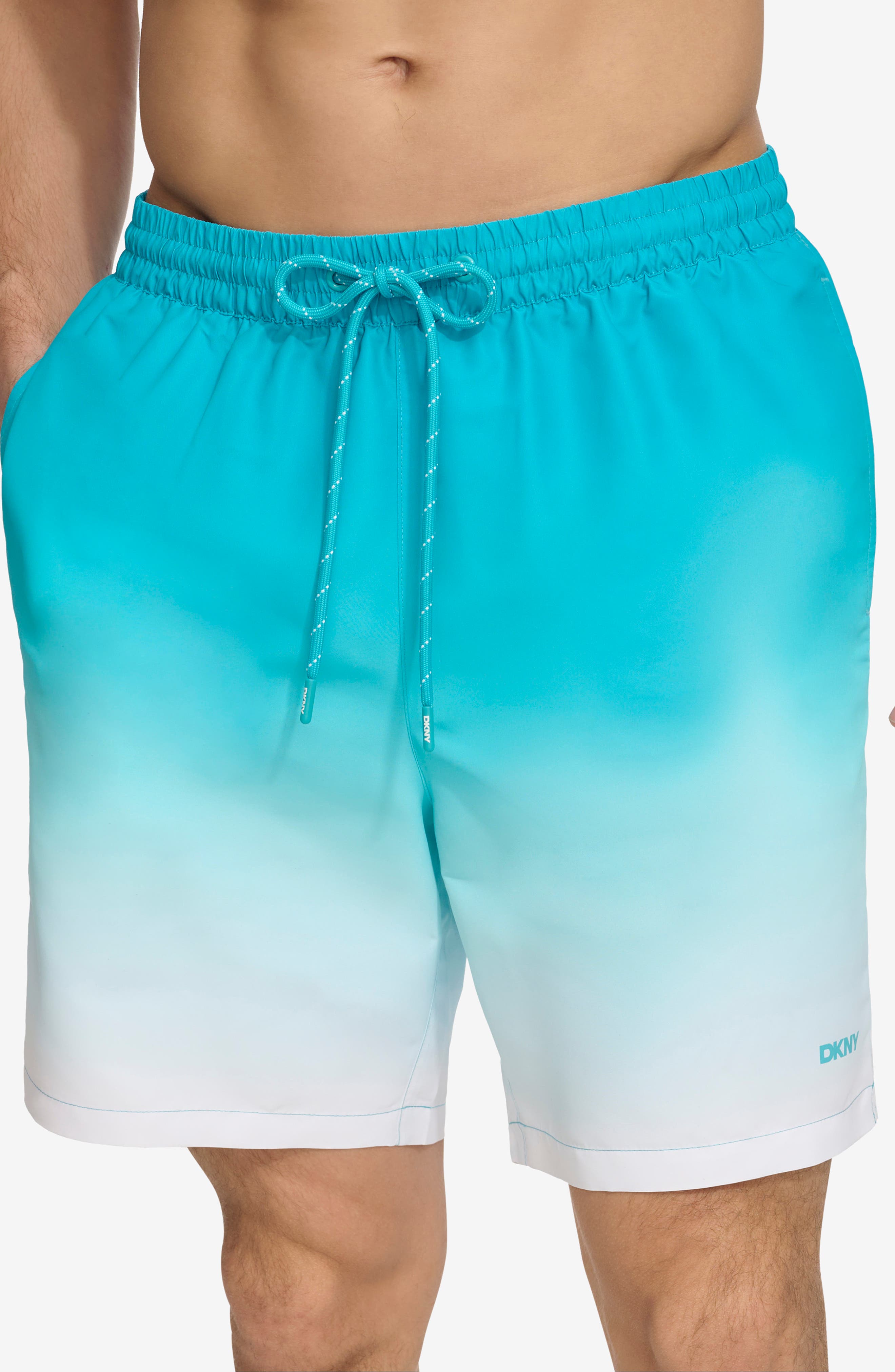 DKNY Core Volley Ombré Swim Trunks