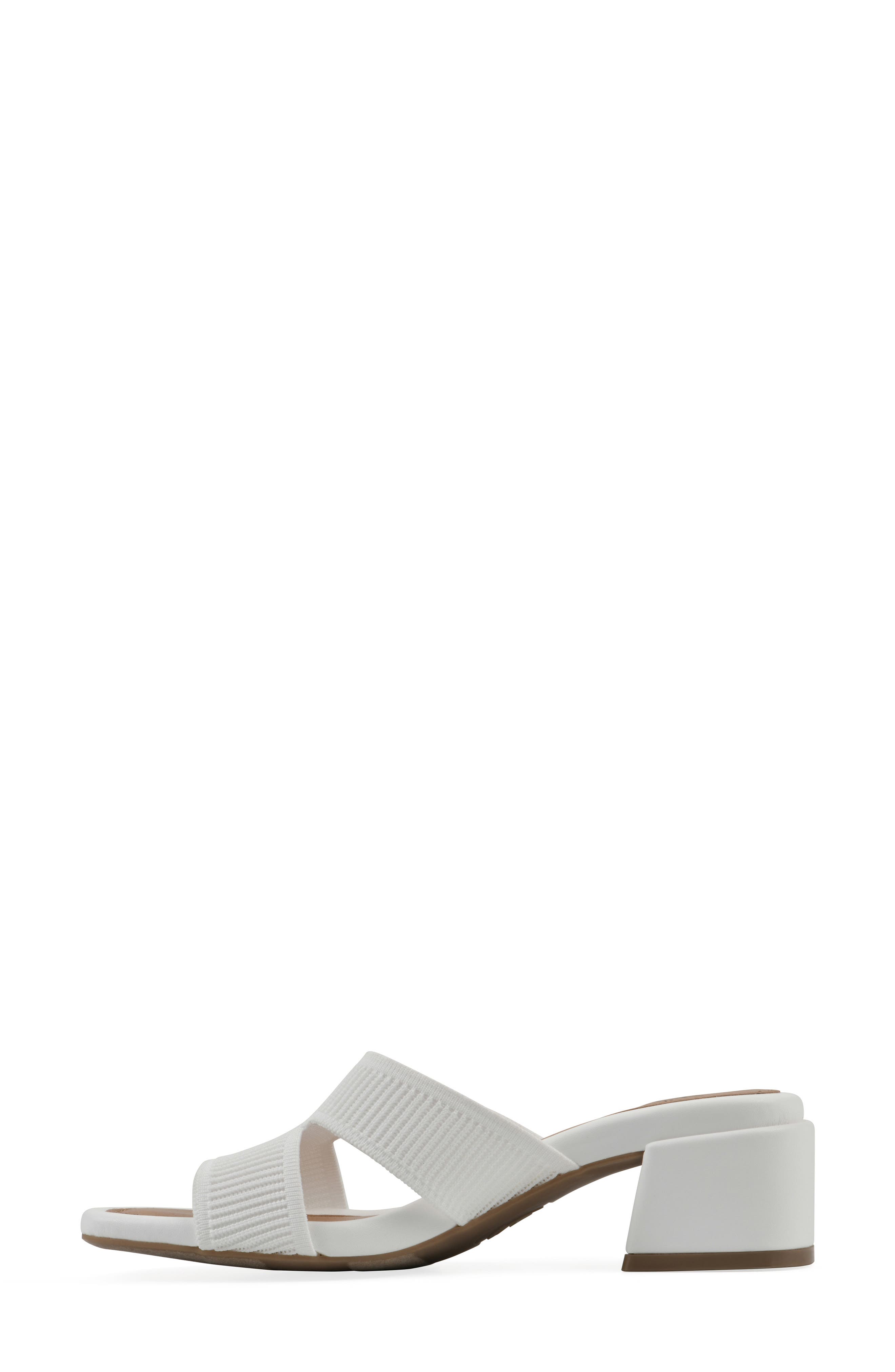 Milled Sandal, Alternate, color, WHITE FABRIC