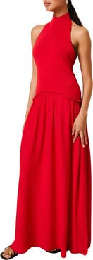 Solid & Striped The Soglio Halter Maxi Dress