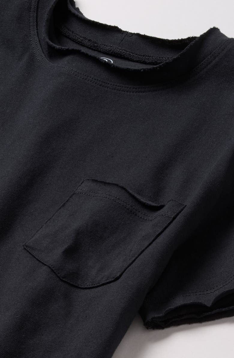 Treasure & Bond Kids' Boxy Pocket T-Shirt, Alternate, color, Black Jet