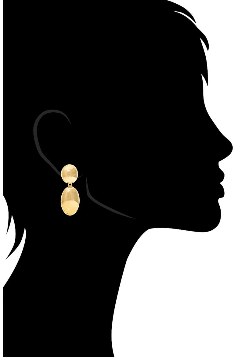 Double Drop Earrings, Alternate, color, GOLD