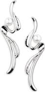 Tasha Faux Pearl Swirl Drop Earrings