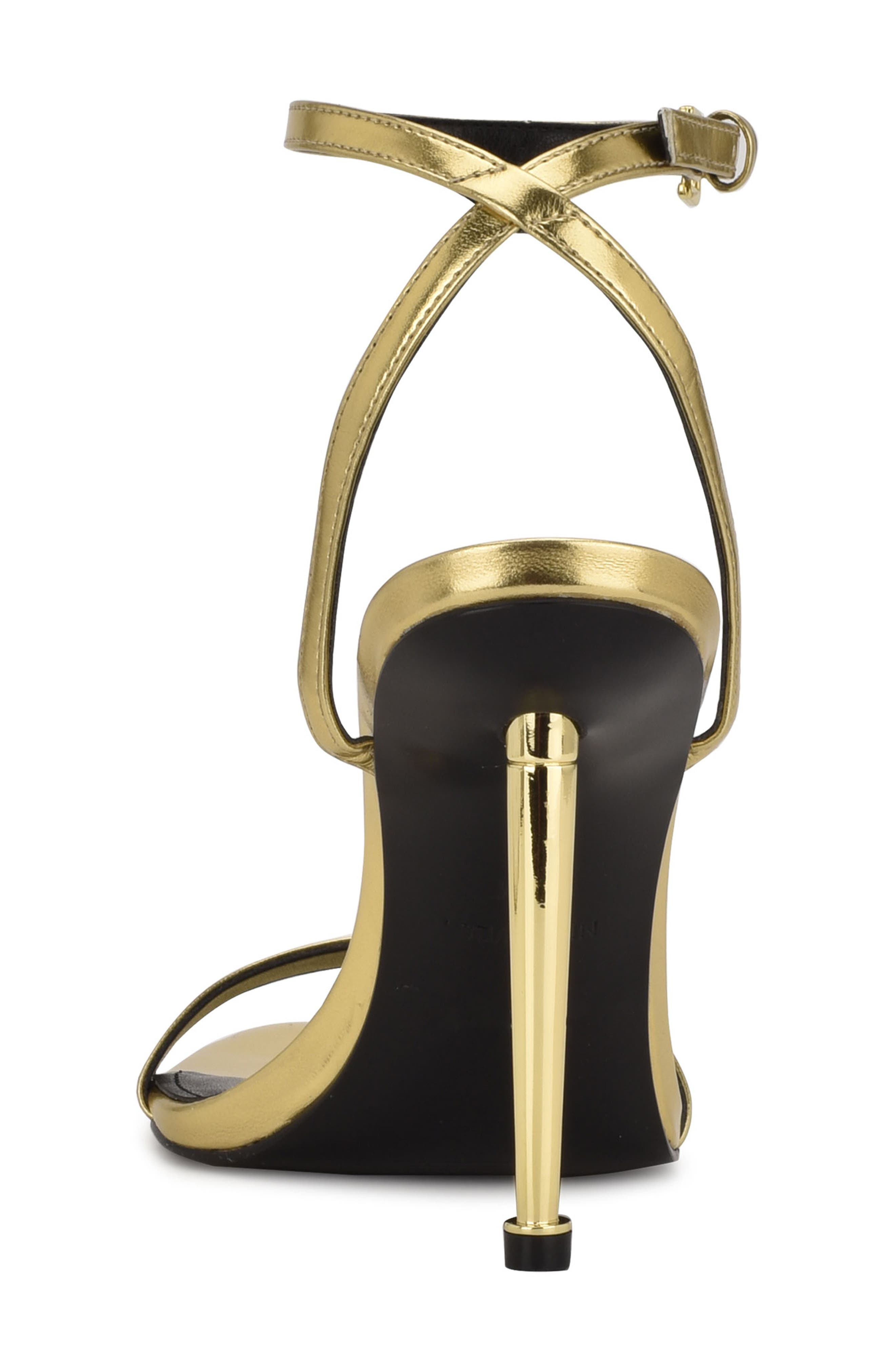 Reina Ankle Strap Sandal, Alternate, color, GOLD
