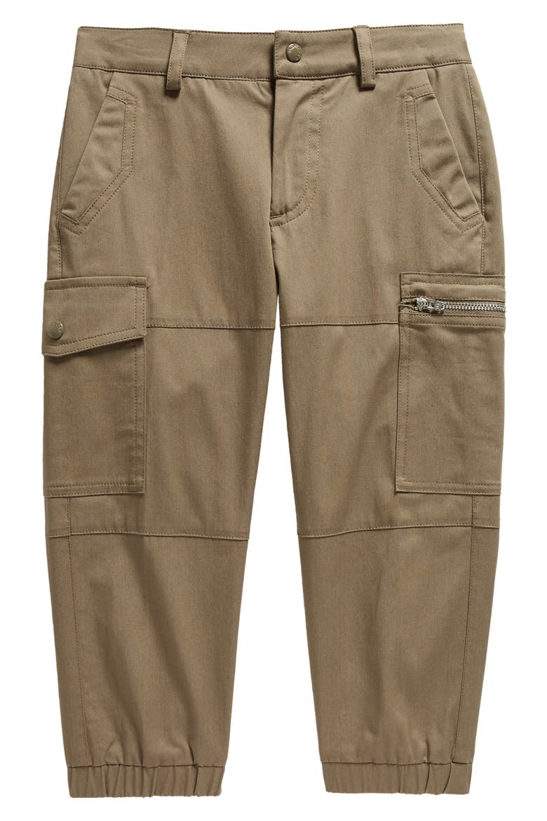 Kids' Cotton Cargo Pants, Main, color, OLIVE GREEN