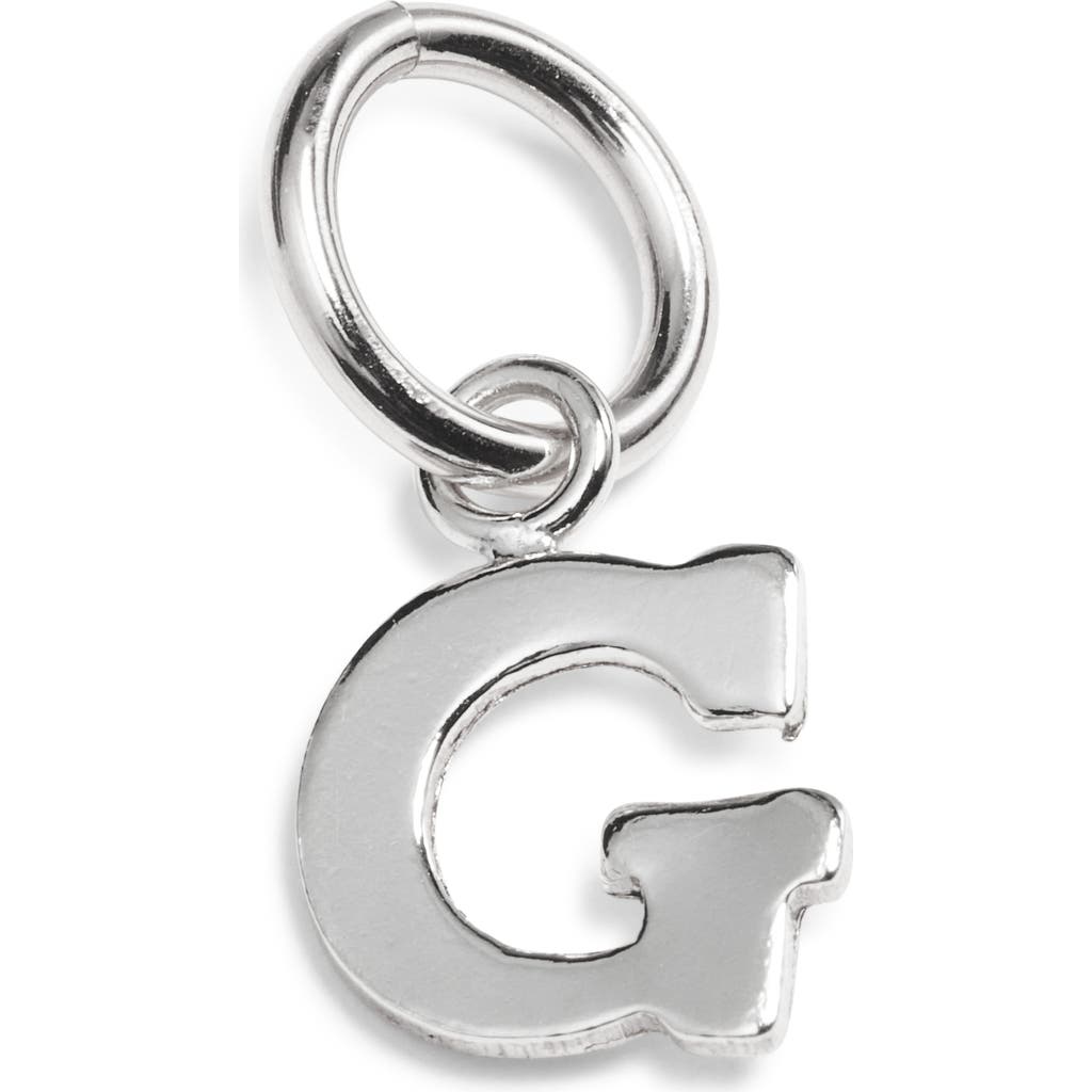 Nashelle Initial Charm In Sterling Silver - G