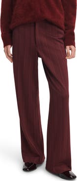 rag & bone Irina Pinstripe Wide Leg Jacquard Ponte Pants