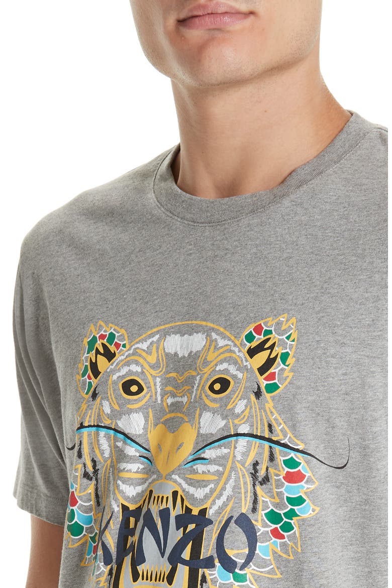 Dragon Tiger Graphic T-Shirt, Alternate, color, DARK GREY