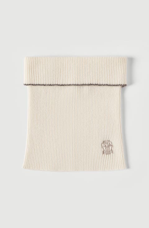 Cashmere Rib Knit Neck Warmer
