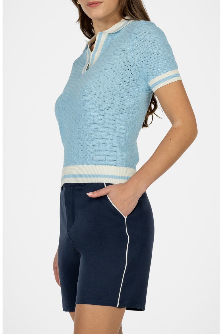 Clubhouse Tipped Pima Cotton Polo, Alternate, color, FJORD BLUE