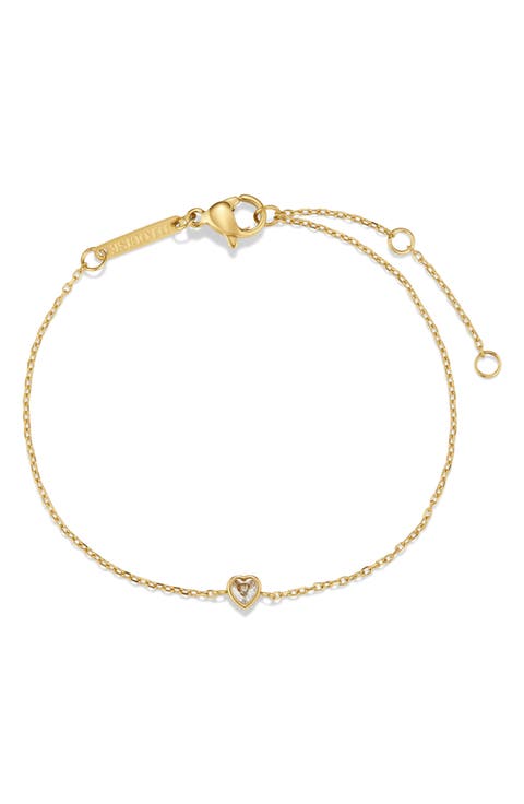 Bridesmaids Crystal Heart Bracelet