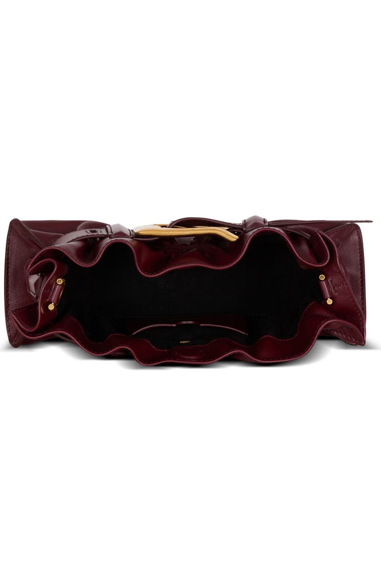 Balmain Mini Anthem Bag In Calfskin Leather, Alternate, color, Brown