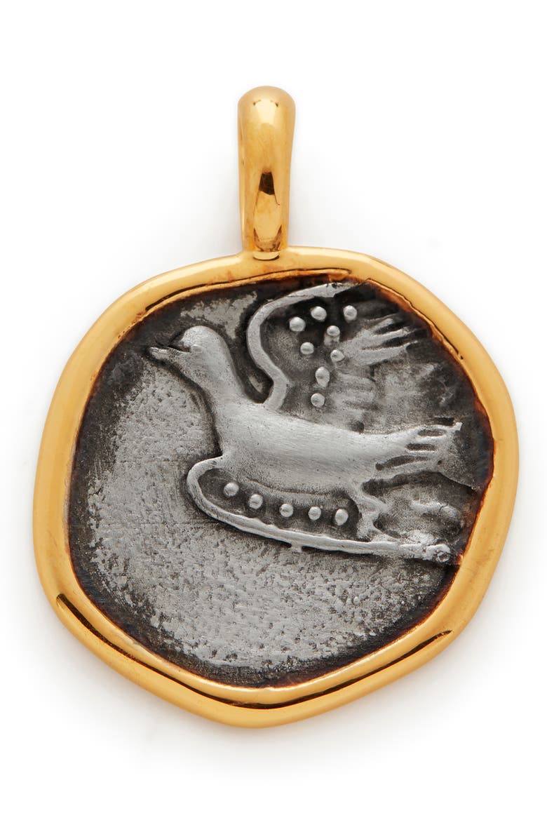 Monica Vinader Peaceful Dove Pendant Charm, Main, color,