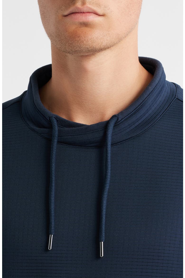 Drayton Crossover Mock Neck Sweatshirt, Alternate, color, NAVY