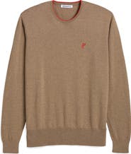 ASHWORTH GOLF Extrafine Merino Tipped Crewneck