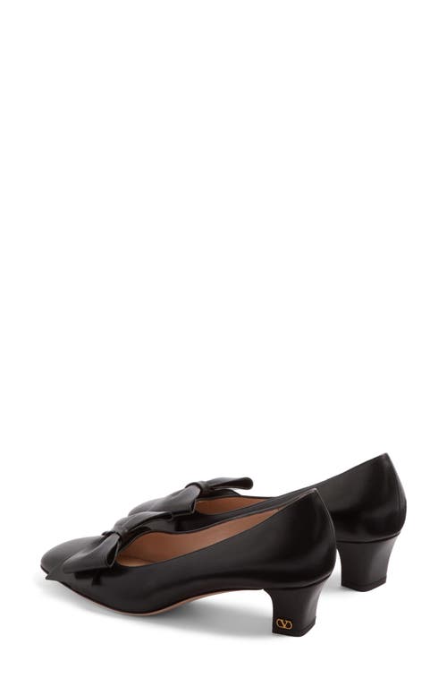 Shop Valentino Garavani Bowow Pump In Black