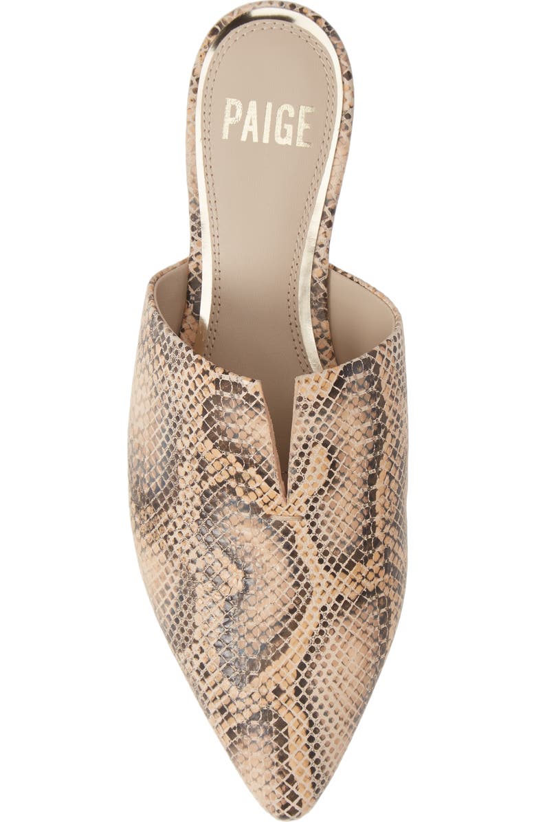 PAIGE Alia Studded Pointed Toe Mule, Alternate, color, Butter Multi