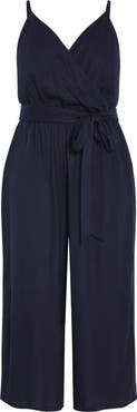 City Chic Lina Belted Jumpsuit