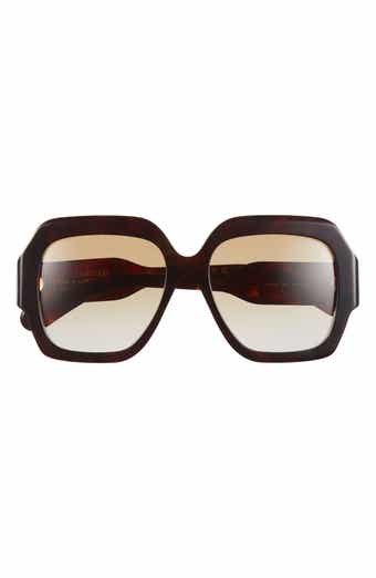 56mm Rectangular Sunglasses