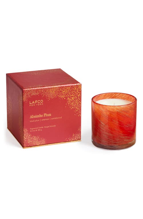 Lafco Absinthe Plum Signature Candle In Red