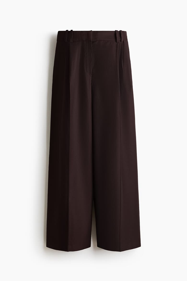 Wide-leg Dress Pants, Alternate, color, Dark brown