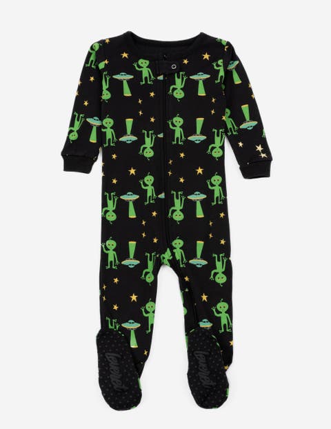 Footed Cotton Halloween Matching Family Pajamas, Fun Prints (Baby)