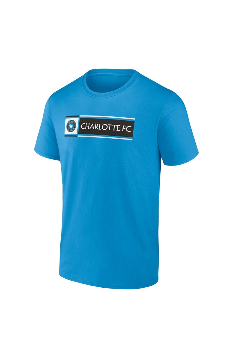 FANATICS Men's Fanatics Branded Blue Charlotte FC Block T-Shirt, Alternate, color, Blue