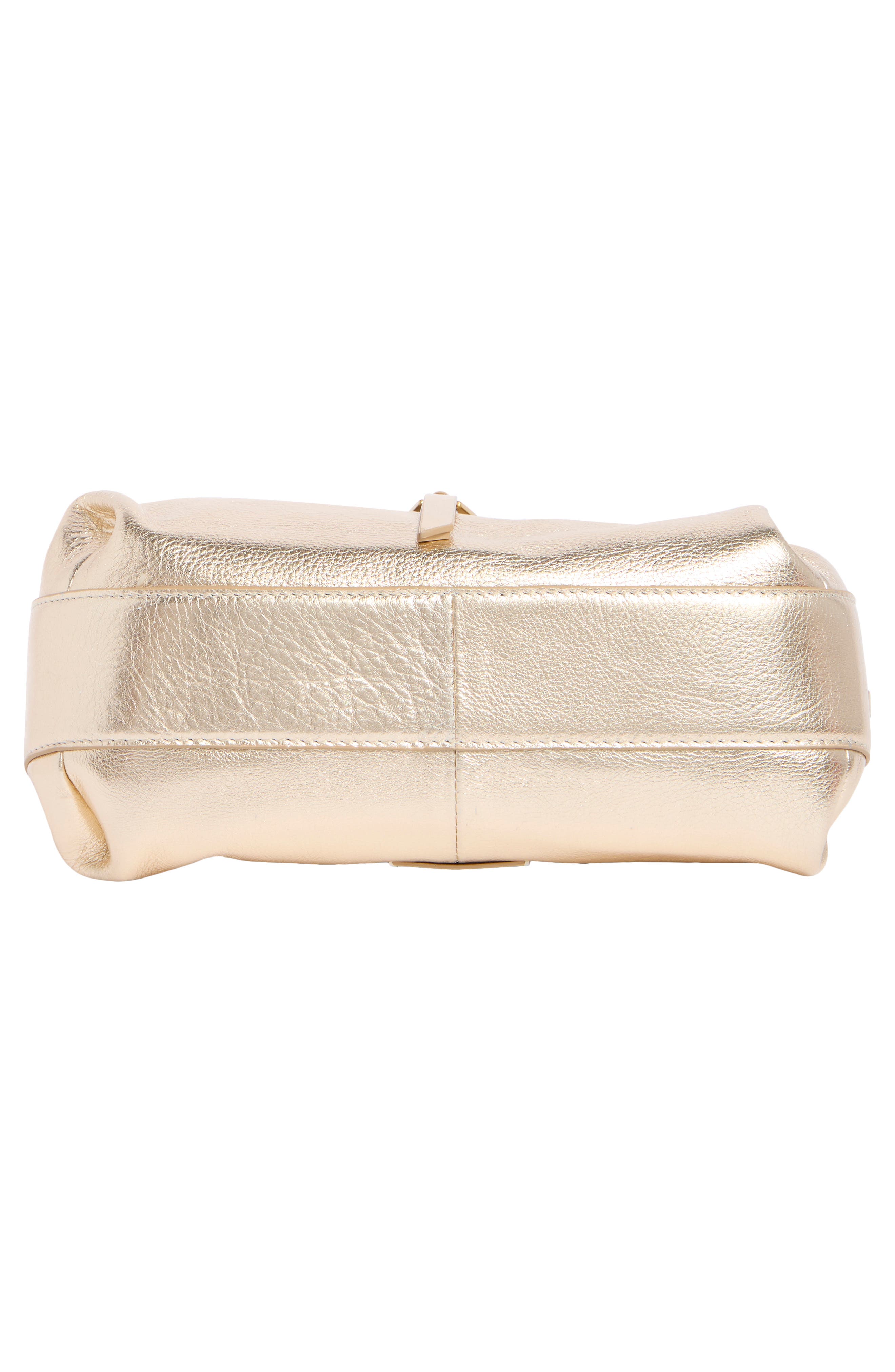 Nelly Metallic Leather Crossbody Bag, Alternate, color, EGYPTIAN GOLD METALLLIC PEBBLE