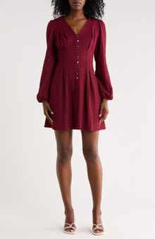 Puff Long Sleeve Dress