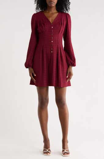 Puff Long Sleeve Dress