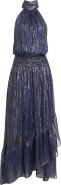 Ramy Brook Bridgid Metallic Silk Blend Gown