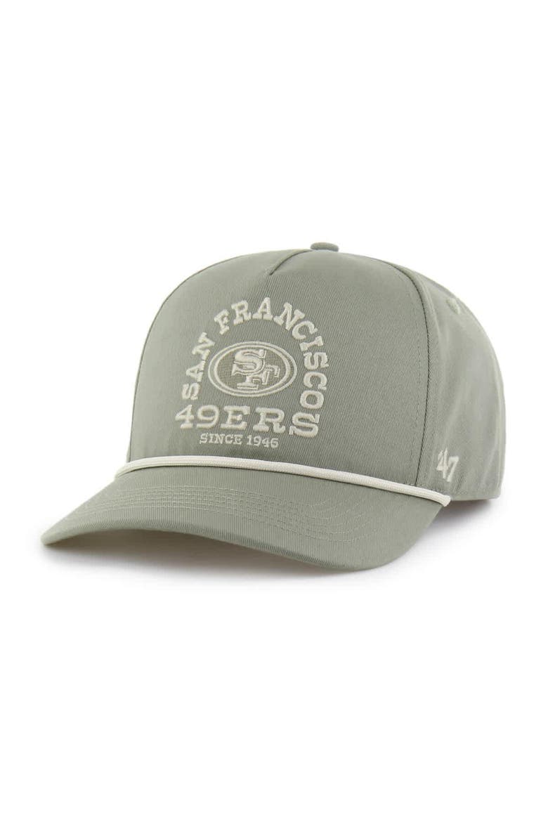 Men's '47  Green San Francisco 49ers Canyon Ranchero Hitch Adjustable Hat, Main, color, Olive