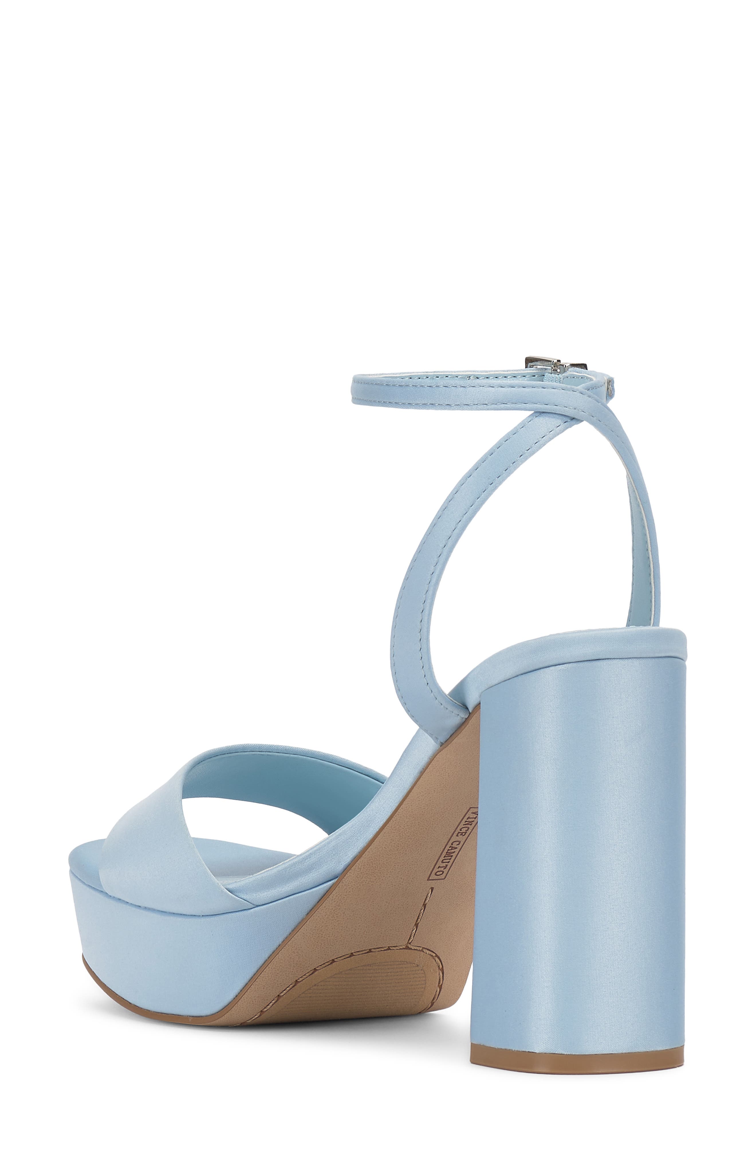 Vince Camuto Pendry Ankle Strap Platform Sandal, Alternate, color, Light Blue
