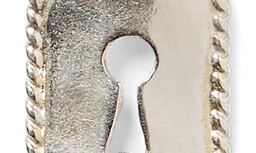 Chan Luu Mini Padlock Drop Earrings In Silver