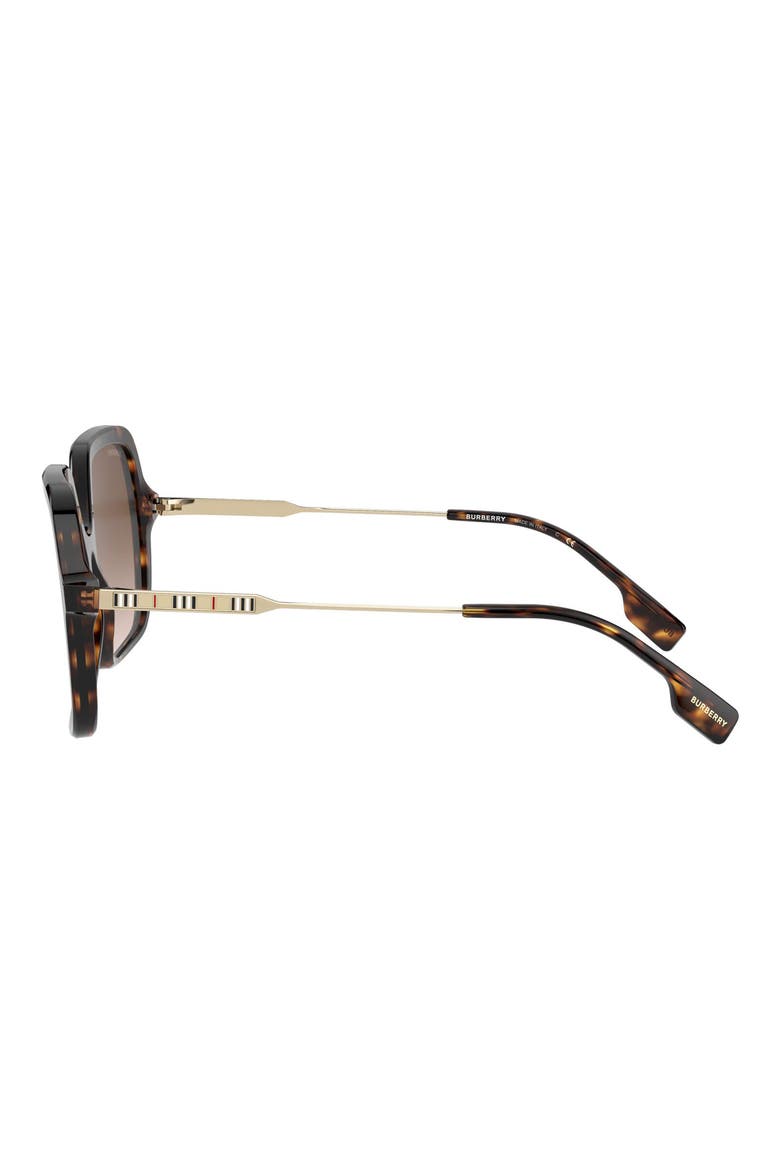 59mm Square Sunglasses, Alternate, color, DARK HAVANA/ BROWN GRADIENT
