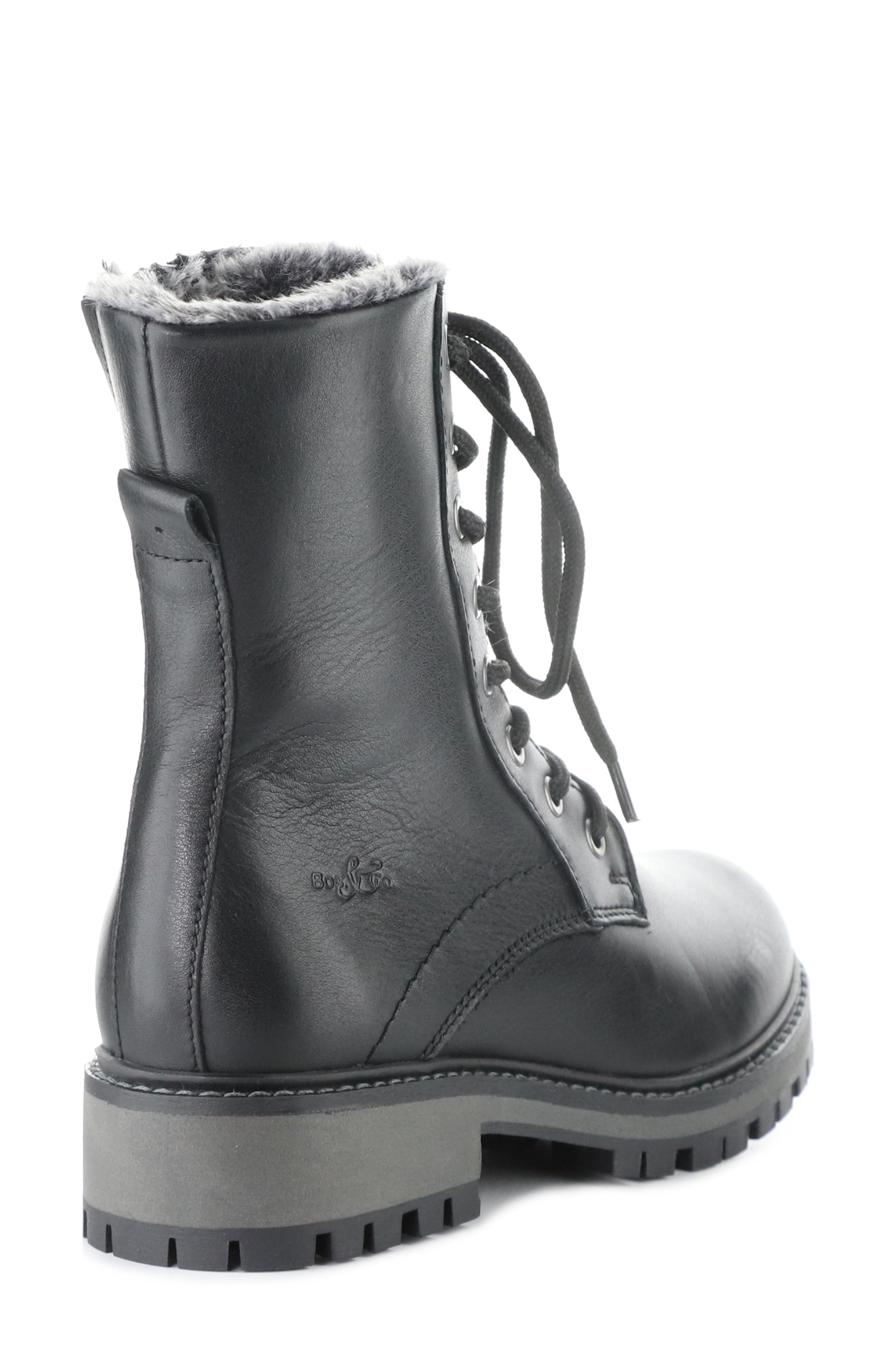 Bos. & Co. Asher Waterproof Faux Fur Bootie, Alternate, color, Black