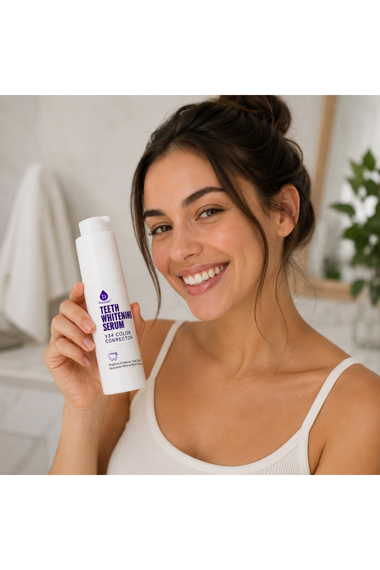 Teeth Whitening Serum with V34 Serum, Alternate, color, White