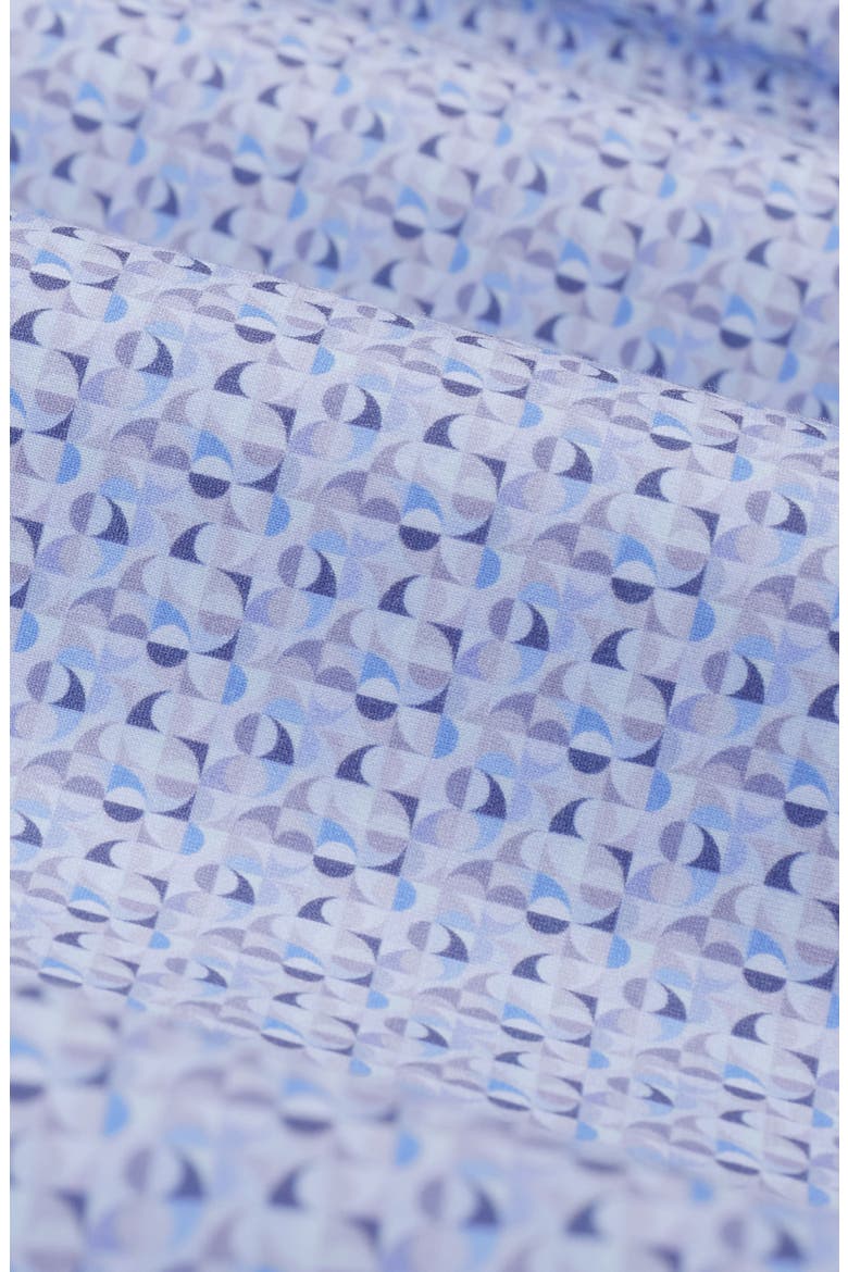 James OoohCotton® Geometric Print Button-Up Shirt, Alternate, color, IRIS