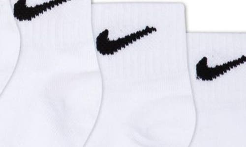 Nike Assorted 6-pack Cotton Blend Socks In White