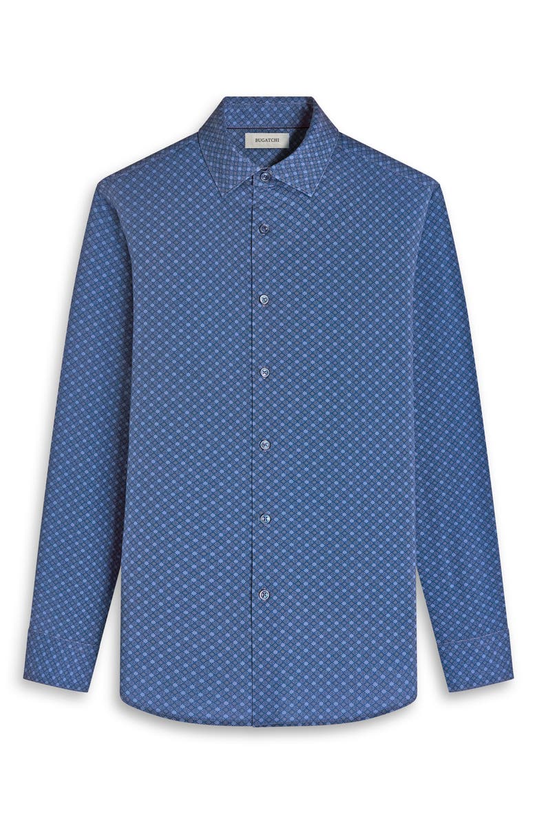 Bugatchi James OoohCotton<sup>®</sup> Button-Up Shirt, Alternate, color, Cobalt