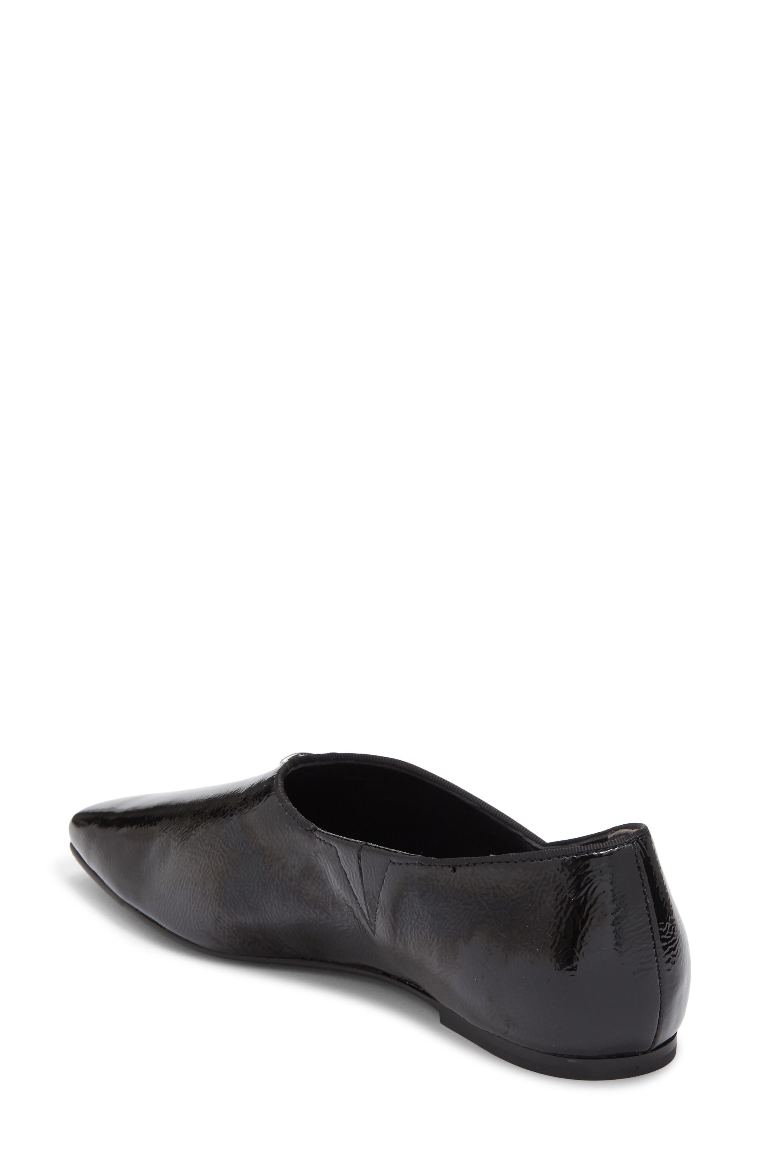 rag & bone Sadie Pointed Toe Flat, Alternate, color, Black
