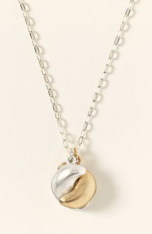 Uncommon Goods Two Tone Hug Necklace