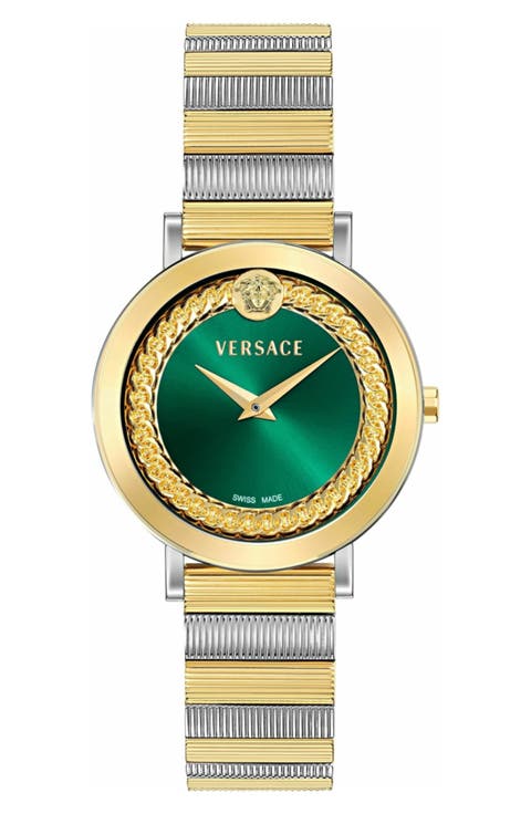 V-Libra Two-Tone Bracelet Watch, 35mm