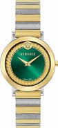 Versace V-Libra Two-Tone Bracelet Watch, 35mm