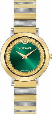Versace V-Libra Two-Tone Bracelet Watch, 35mm