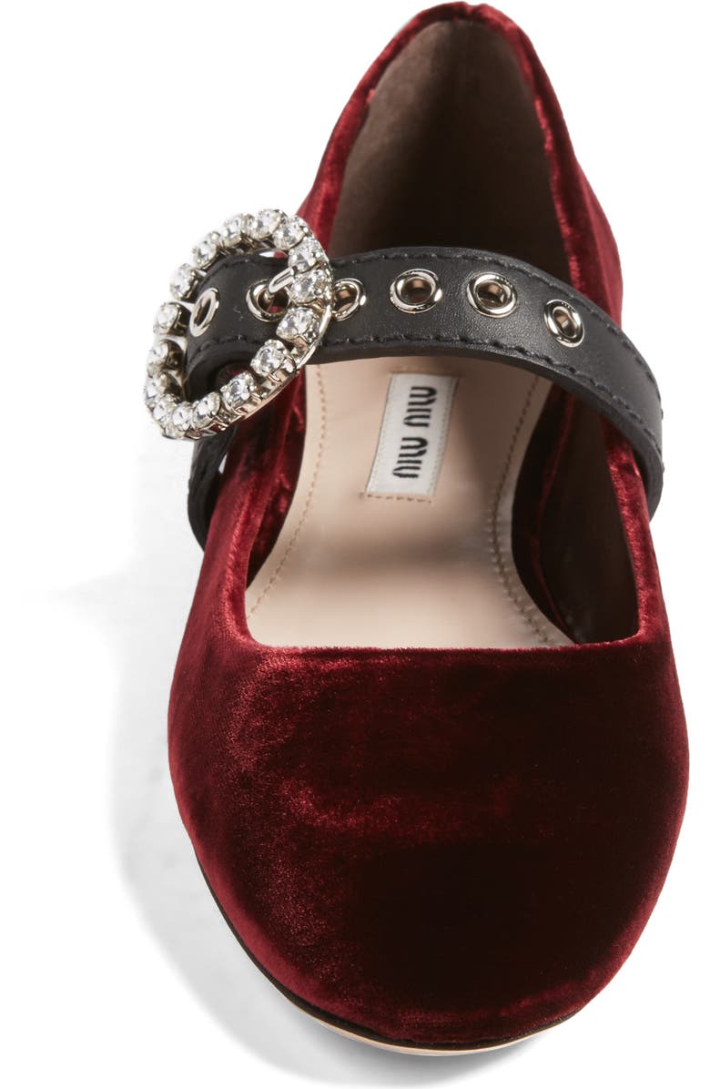 Miu Miu Buckle Ballet Flat, Alternate, color,